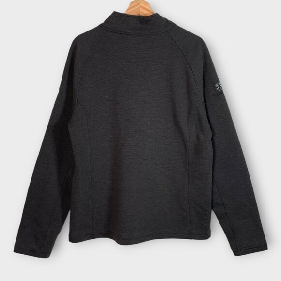 SPYDER 1/2 Zip Pullover Sweater Men's LARGE Performance Silver Star Logo - Picture 2 of 8